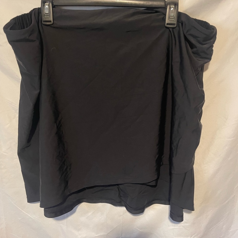 Summersalt Black Swim Skirt No Lining Size Large Elastic Waist